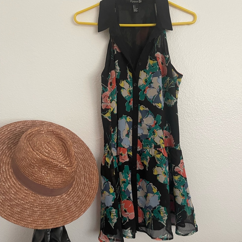 Floral Button Up Dress